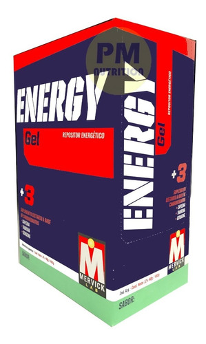 Suplemento En Gel Mervicklab Energy Energetico Sabor Manzana En Caja De 480g