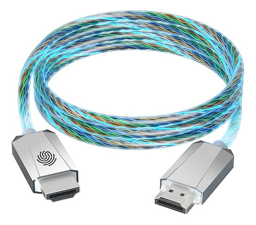 Control Táctil Hdmi 4k Con Luz Rgb Y Hdmi2.0 De 18gbps Para