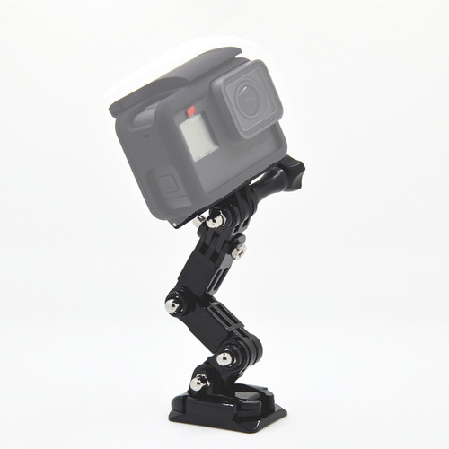 Imagen 4 de 7 de Soporte Casco Moto Frontal Para Gopro Chin Mount 4 Segmentos