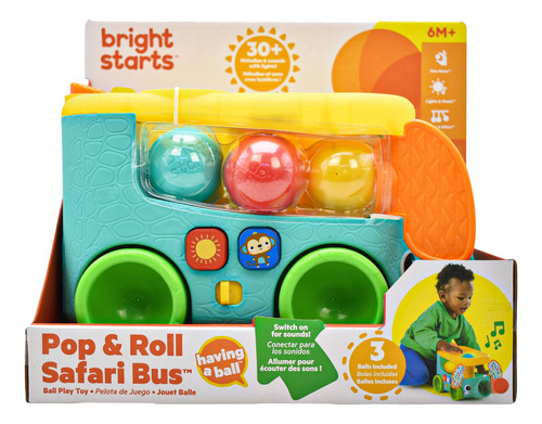 Pop And Roll Safari Bus Luz Y Sonidos Bright Starts