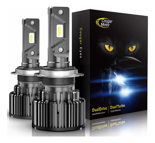 Cougar Motor Bombillas Led H7 Para Faros Delanteros