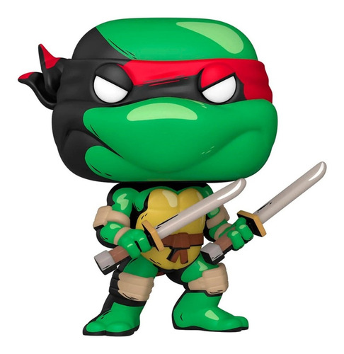 Figura De Acción Tortugas Ninjas: Tortuga Leonardo Con Sus Katanas Edicion Especial Version Comics De Funko Pop! 60652 Nickelodeon