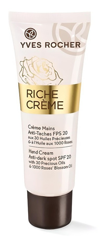 Yves Rocher Crema Humectante Manos Antimanchas Fps 20 Rosas 