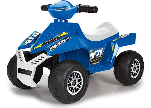 Feber Moto Quad Racy Azul/rojo 6v Ride On Montable Azul