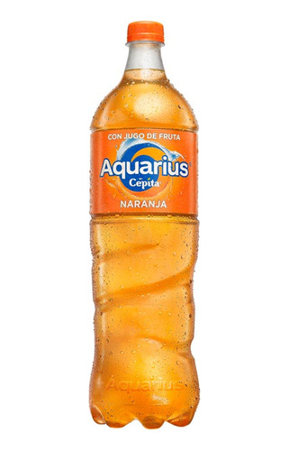 Pack X 18 Unid. Agua  Naranja 1,5 Lt Aquarius Aguas Saboriz