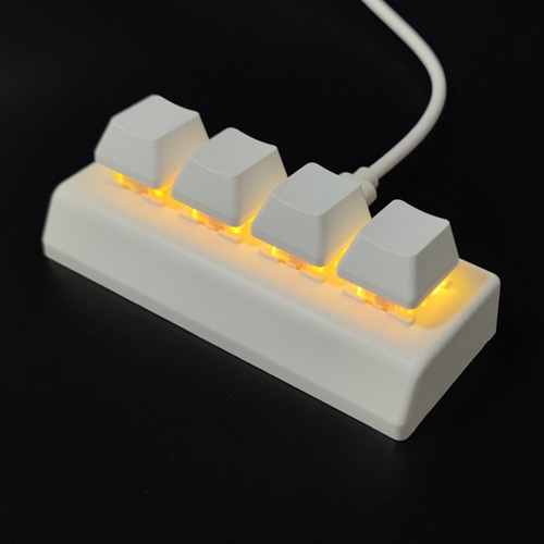 Teclado Programable De 4 Teclas, Interruptor Rojo Ctrl C V E