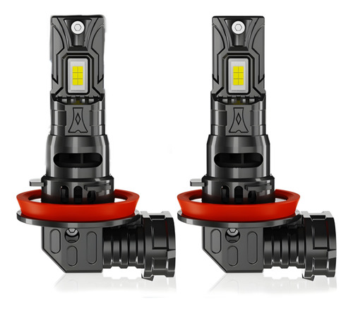 X2 Ampolleta Turbo Led 12v 800w Auto Conector H11 Sin Cables