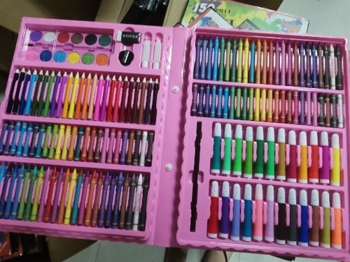 juego de lápices de colores HENGMEI Juego de lápices de colores para niños 168 piezas 