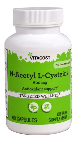 N Acetyl L Cysteine 60 Caps 600 Mg 