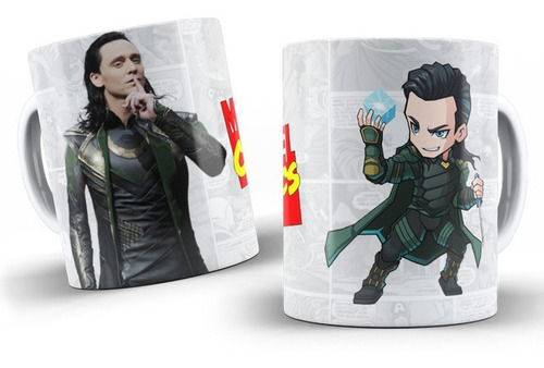 Taza Personalizada De Marvel - Loki - Plástico