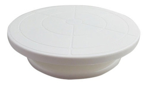 Base Giratoria Para Pastel 28 Cm De Diametro Color Blanco