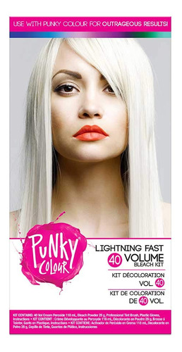 Punky Colour Lightning Fast - Kit De Blanqueador De 40 Volme