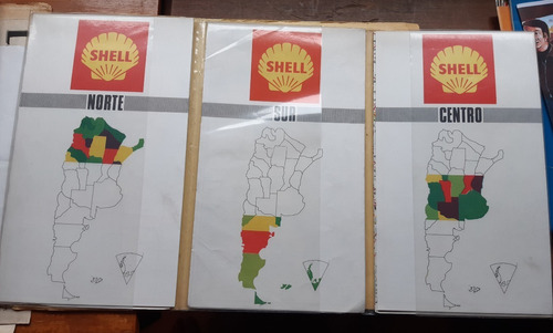 Mapa Rutero Shell / Argentina Norte - Centro - Sur