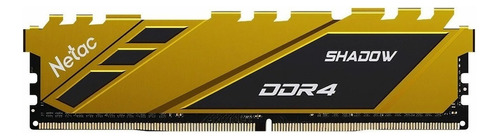 Memoria RAM Shadow gamer color amarillo 8GB 1 Netac NTSDD4P32SP-08
