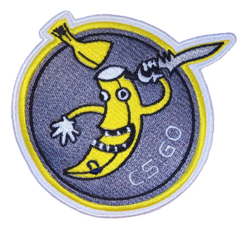 Parche Aplique Bordado Cs:go Counter Crazy Banana