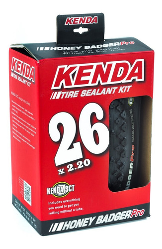 Pack Neuma Kenda Honey Badger Pro + Kit Tubeles Ready Aro 26