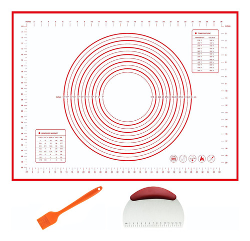 Tapetes De Pizza Para Masa Rodante, Tapete De Silicona Antid