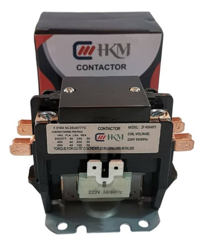 Contactor 2 Polos 40 Amp 220 V