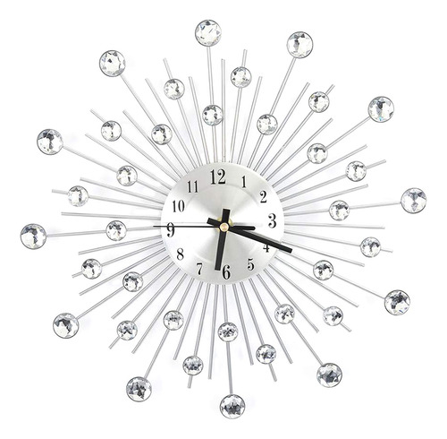 Reloj De Pared De Metal, Moderno Reloj De Diamante De Diseño