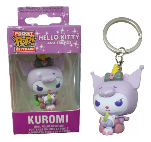 Llavero Pocket Pop: Hello Kitty Kuromi Violeta