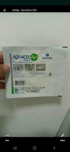 Aquacel Plata Ag Parche Heridas Convatec 10x10cm 15x15cm 