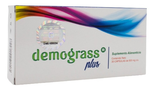 Imagen 2 de 4 de Demograss Plus 30 Capsulas De 500mg C/u (4 Cajas)
