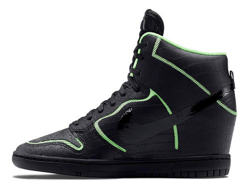 Imagen 3 de 6 de Zapatillas Nike Dunk Sky High Black Volt 705488_001 `