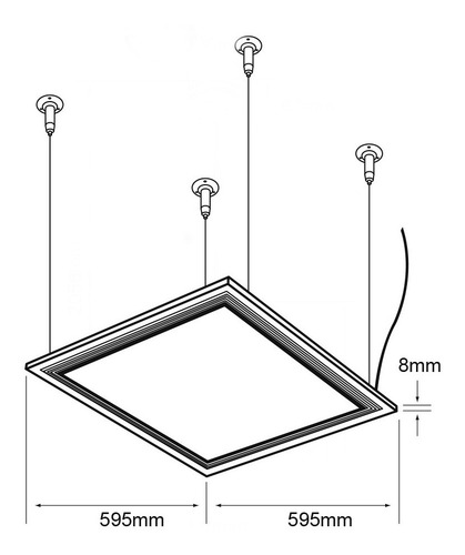 Gabinetelampara Domus1 Led Luz De Dia Satinado 40w Tecnolite