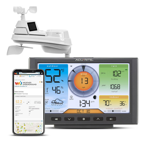 Acurite Estación Meteorológica Para El Hogar Iris (5 En 1)