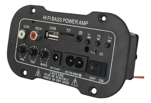 Amplificadora Placa Para Auto Hi-fi Con Bluetooth 5 Pulgadas