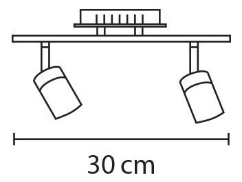 Imagen 2 de 3 de Aplique Brest 2 Led Incorporados De 5w / Nexo