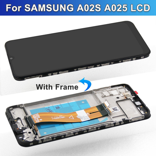 Pantalla Para Samsung A02s Con Marco Sm-a025f, Sm-a025f/ds, Sm-a025g, Sm-a025g/ds, Sm-a025m, Sm-a025m/ds, Sm-a025u, Sm-a025v, Sm-a025a, Sm-a025u1, Sm-a025az, Sm-s124dl