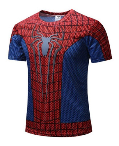 Polera Deportiva Hombre Spiderman Super Heroe Marvel 