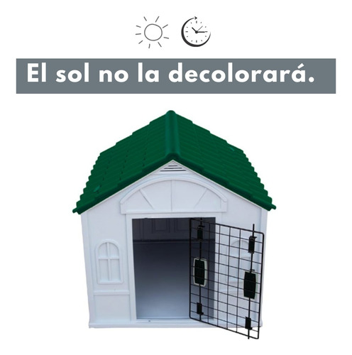 Casa De Plástico Con Puerta Para Perro Raza Chica Térmica