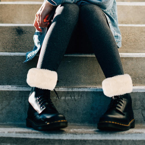 1 Par De Botas Con Funda Cálida, Calcetines Para Mantener El