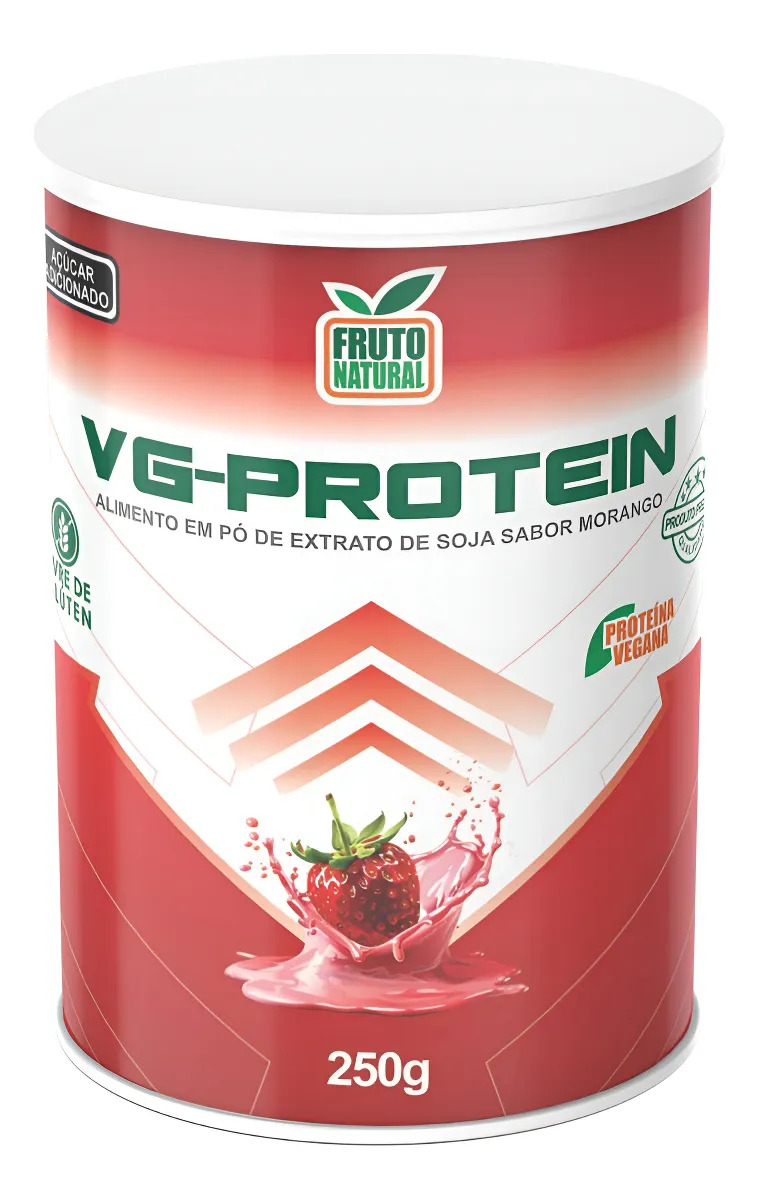Suplemento Proteina Vegana Sabor Morango Vg Protein Natural — foto 1 de 6