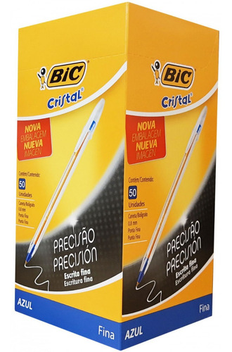 Boligrafo Bic Cristal X50u Trazo Fino- 