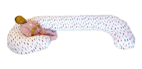 Imagen 1 de 8 de Almohadón Amamantar Embarazo Lactancia Estampado Microperlas