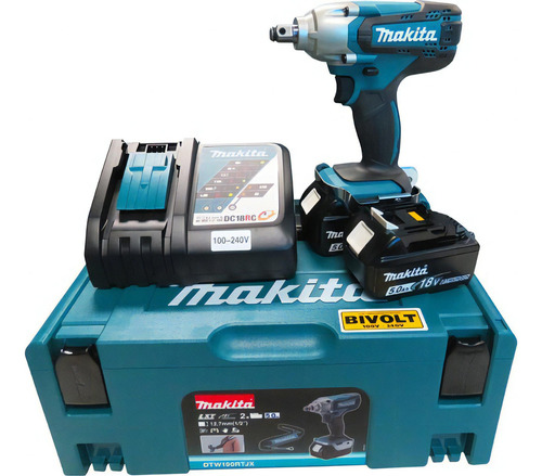 Chave De Impacto 2baterias 190nm 18v 5.0ah Dtw190rtjx Makita