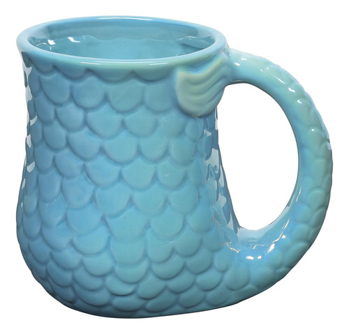 Enesco Our Name Is Mud Mermaid Tail Taza De Café Esculpida, 