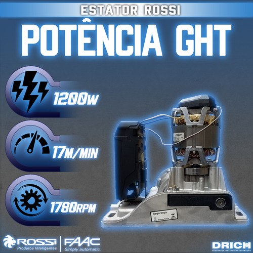 Motor Rossi Ghti 22 Para Portões Industriais Com Alto Fluxo