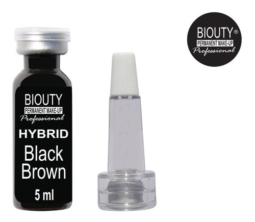 Pigmento Micropigmentacion Hibrido Biouty Black Brown 5ml