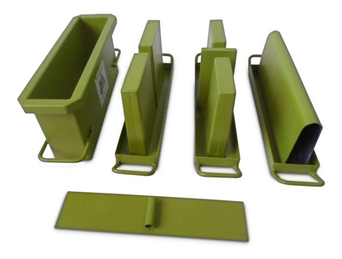 Imagem 4 de 4 de Kit Forma Bloco,meio Bloco,canaleta 10 Com Fundo Jalossimaq