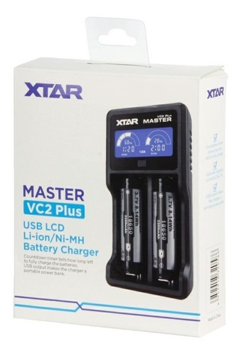 Tecneu Xtar Vc2 Cargador Inteligente De Baterías 18650 Li-ion Lcd