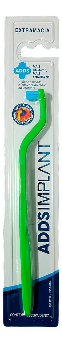 Escova Dental Adds Implant Com Cerdas Extramacias Cor Verde