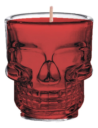 Vela Aromática Soya Grande Con Forma De Calavera Halloween