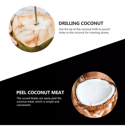 Extractor De Carne De Coco Con Mango De Madera Duradero