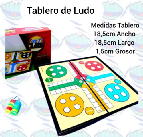 Juego De Ludo / Carton De Ludo Sencillo / Juego De Mesa