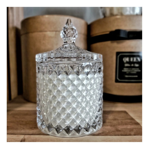 Frasco De Almacenamiento De Vidrio De Cristal Con Tapa