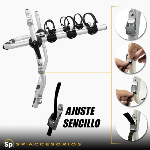Imagen 7 de 8 de Rack Portabicicletas Hollywood B2 Para 2 Bicicletas